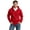 Red, variant on Port & Company Tall Essential Fleece Full Zip Hooded Sweatshirt-LT (Charcoal)