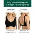 thumbnail image 3 of Fruit of the Loom Women's 2-Pack Wireless Seamless Bra, 3 of 5