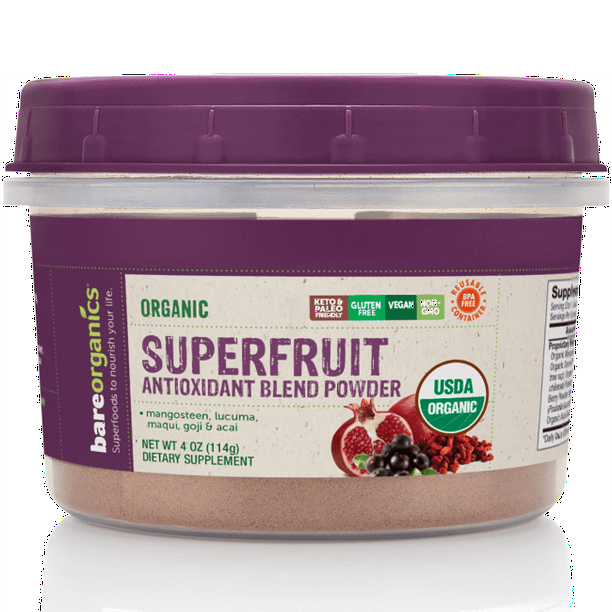 Organic Superfruit Antioxidant Blend Powder 4 oz Pwdr