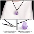 thumbnail image 4 of 1pc Natural Amethyst Craft Pendant Necklace Exquisite Amethyst Necklace Pendant, 4 of 6