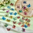 thumbnail image 4 of 100Pcs PVC Artificial Butterfly Decorations Colorful Reusable Butterflies Decor with Metal Safety Pins for Dining Table Office Home Wall Ornaments for DIY, 4 of 9