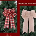 thumbnail image 4 of Christmas Bow Rustic Burlap Crafts Wreath Bow For Holiday Decor, 4 of 5