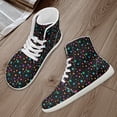 thumbnail image 4 of Women's High Top Fashion Sneakers Basketball Ankle Boots Walking Tennis Shoes Platform Hook and Loop Casual Faux Leather Sneaker, 4 of 9