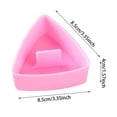 thumbnail image 3 of 2DXuixsh Triangle Rice Makers Japanese Rice Cooker for Kids Bento Non Stick Food Grade Silicone Moulds for Chocolate Candy Cake Pink, 3 of 7