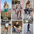 thumbnail image 7 of COUVER Ivory and Black Cotton Checkered Mid Calf Crew Socks 2 Pack Women's, 7 of 7