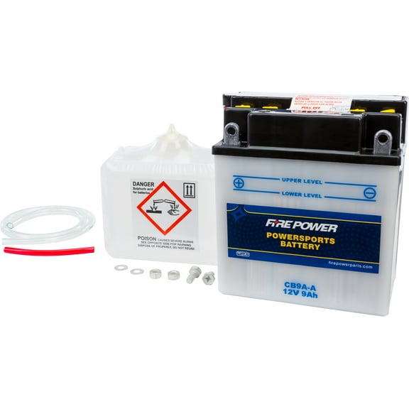 Fire Power New 12V Heavy Duty Battery w/Acid Pack, 490-2164