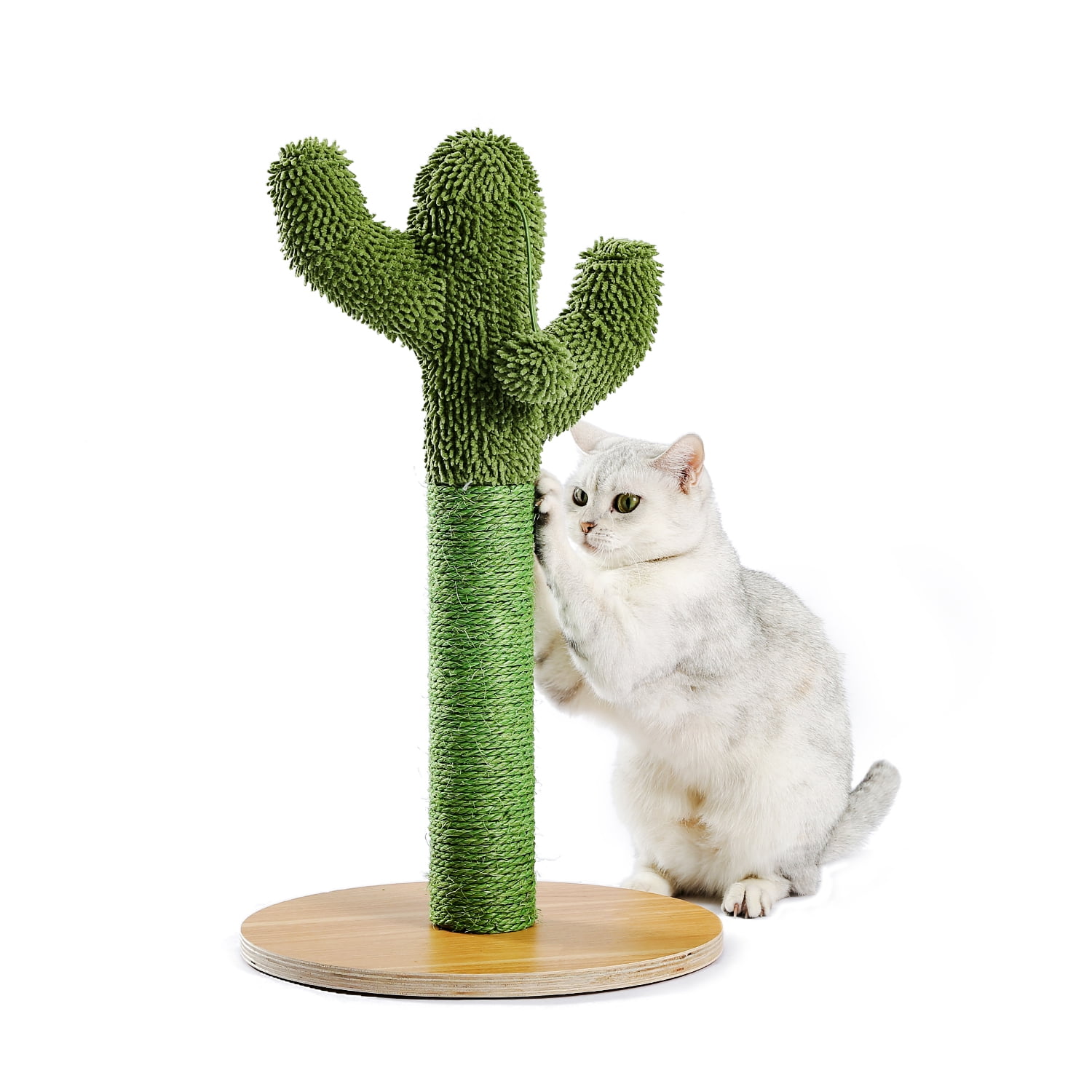 Pefilos 20.7" Cactus Cat Scratching Post for Large Cats Cat Scratcher for Adult Cats with Sisal Rope for Small & Medium Cats Kittens Cat Tree for Indoor Cats, Green Pefilos 20.7" Cactus Cat Scratching Post for Large Cats Cat Scratcher for Adult Cats with Sisal Rope for Small & Medium Cats Kittens Cat Tree for Indoor Cats, Green