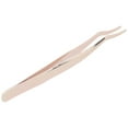 thumbnail image 2 of Eyelashes Tweezer False Lash Application Curved Stainless Steel Eyelash Extension Auxiliary ClipGold, 2 of 14
