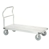 Platform Truck - Aluminum Diamond Deck, 48 x 30, 1200 Lb. Capacity, 8" Pneumatic Casters