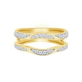 thumbnail image 1 of Round Cut White Cubic Zirconia Enhancer Guard Ring in 14k Yellow Gold Ring Size - 8.5, 1 of 3