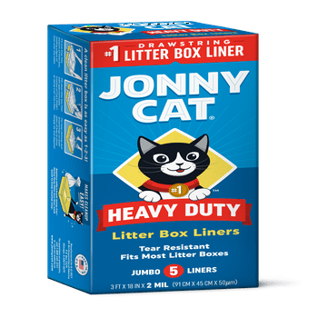 Jonny Cat Heavy Duty Jumbo Cat Litter Box Liners, 5 count