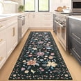 thumbnail image 2 of CuisinSmart Floral Runner Rug Washable Rug, Non-Slip Non-Shedding Kitchen Carpet, Low Pile Stain-Resistant Soft Carpet For Entryway, For Home Office Decor, 2 of 5