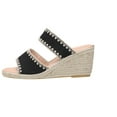 thumbnail image 2 of Dress Sandals for Women, Xunlbb Women's New Summer Plus-size Thick Soled One-line Slippers Comfortable Fish Mouth Wedge Sandals(Black,Size:36), 2 of 7