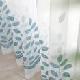 thumbnail image 3 of Rideau de Fenêtre Mode Broderie Feuille Voile Rideau Transparent pour Chambre, 3 of 7