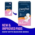 thumbnail image 2 of Almohadillas sanitarias Carefree Ultra Thin Overnight con alas x28, 2 of 8