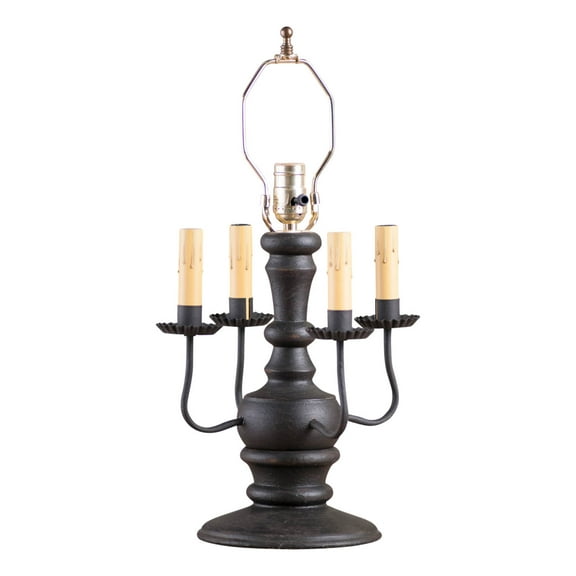 Irvins Country Tinware Cedar Creek Lamp Base in Black