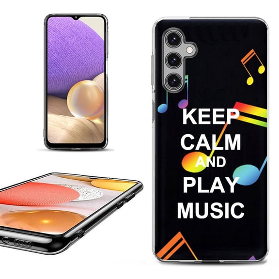 OneToughShield ® for Samsung Galaxy A14 5G Phone Case, Fashion Cover Case - Keep Calm Music