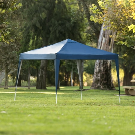 Gazebo Or Canopy Best Choice Products 10x10ft Outdoor Portable Lightweight Folding Instant Pop Up Gazebo Canopy Shade Tent w/ Adjustable Height, Wind Vent, Carrying Bag - Blue ()