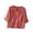 Pink, variant on CAIVO Women Blouses Dressy Casual Embroidered Tunic Summer Loose Fit Plus Size Pullover Tops 3/4 Sleeve V-Neck Solid Color Vacation Shirts