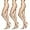 Nude, variant on Sheer Energy Standard-Panty Sheer Toe Nylon Pantyhose, Suntan, Size Q (Pack of 3)
