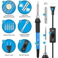 SREMTCH 60W Adjustable Temperature Soldering Iron Kit with ONOff
