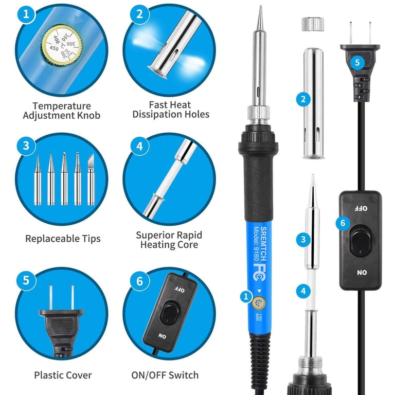 Beginner Soldering Equipment Soldering Iron Kit With Digital Multimeter ...