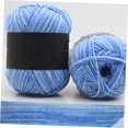 thumbnail image 2 of COOPHYA 5 Rouleaux de Fil Coloré Varié Coton Bleu Eau pour Crochet Cadeau de Noël pour Femmes, 2 of 8