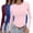 H, variant on Womens Y2k 3 Pieces Basic Long Sleeve Slim Tee Round Neck Dupe Crop Layering Blouse Top Aesthetic Streetwear Casual Everyday