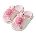 thumbnail image 6 of Hessimy Slippers for Girls Boys, Kids House Slides Sandals Shower Bathroom Non-Slip Open Toe House slippers Beach slipperstoddler kids(Pink,8), 6 of 6