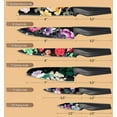thumbnail image 2 of 12-Piece Flower Kitchen Knife Set with Blade Guards, Dishwasher Safe, German High Carbon Stainless Steel Block, Springtok Multicolor Cutting, 2 of 6