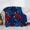 thumbnail image 4 of Throw Blanket for Couch, Red White Blue Fireworks Super Soft Fuzzy Comfy Warm Throw Blanket, Cuteness Lightweight Cozy Plush Flannel Blanket & Throws for Sofa and Bed All Season, 4 of 5