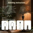 thumbnail image 6 of Metal Lamp Shade, AEELLEEA Barrel Mini Lampshade for Table Lamp and Wall Lamp Cover, 5X9X7in， Spider， bedside lamp shades, 6 of 8