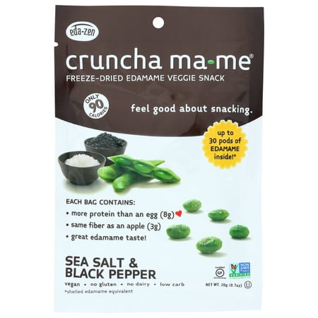 Edazen Cruncha Ma Me Sea Salt And Black Pepper, .7 Oz