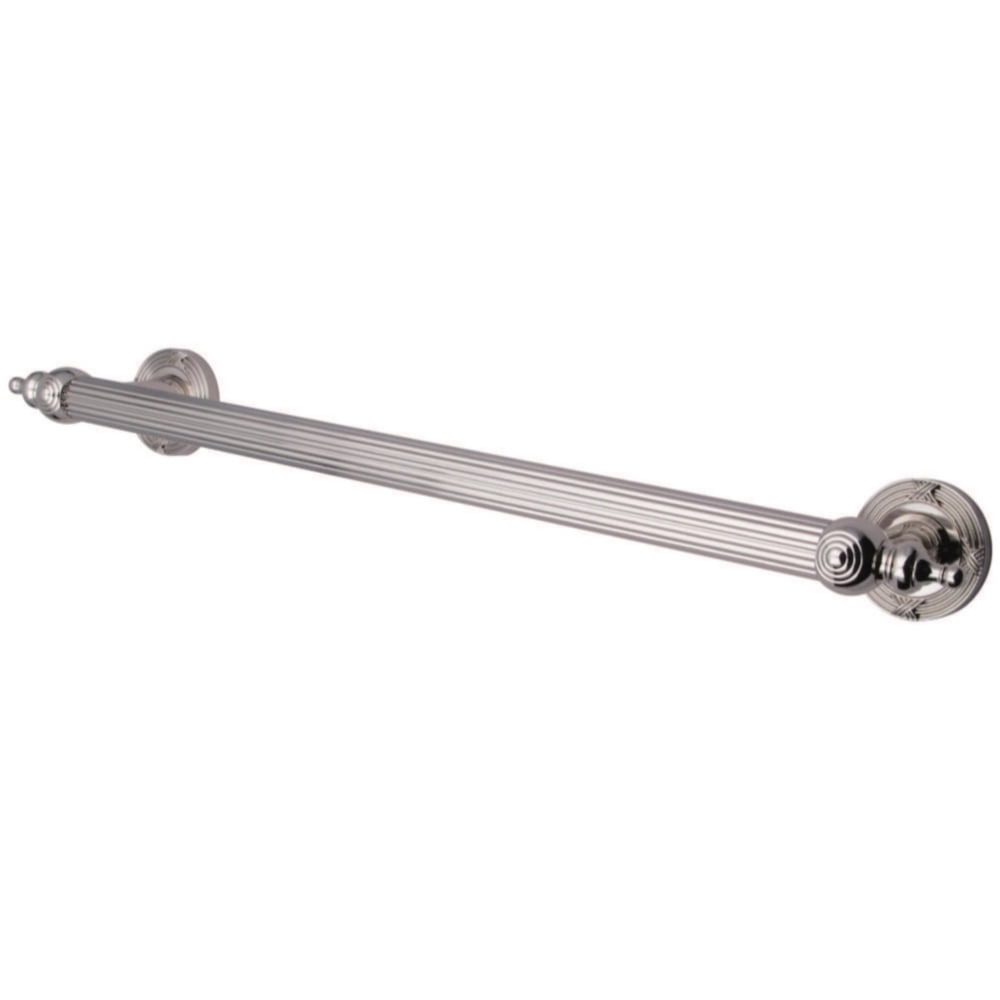 Kingston Brass Templeton 12" Decorative Grab Bar – Brushed Nickel, Brass Construction, Easy Installation 1 thumbnail image