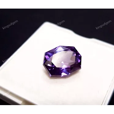 12 Ct Color Changing Fancy Cut Synthetic Alexandrite Loose Gemstone