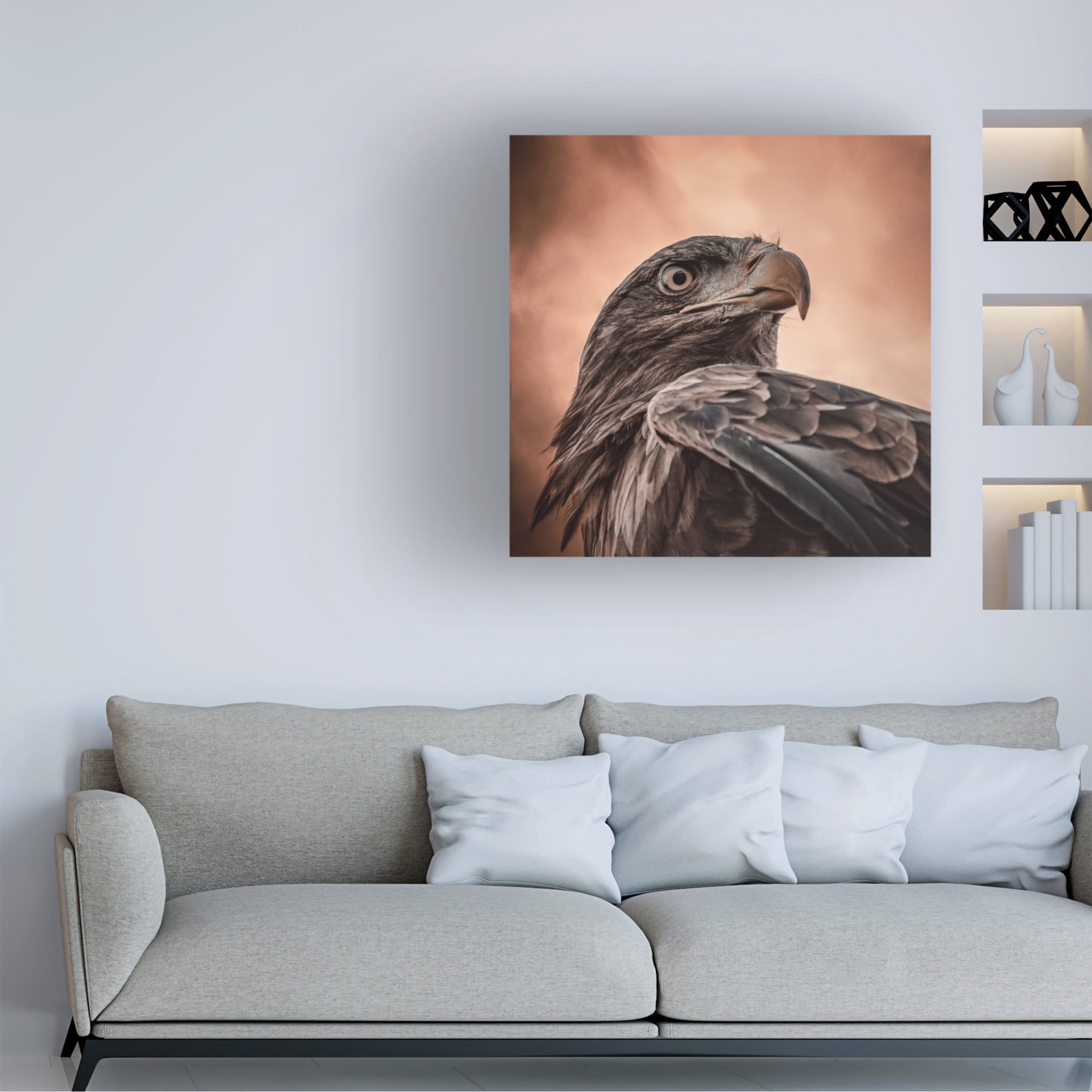 Trademark Fine Art Natascha Worseling And His Eyes Saw Everything. Canvas Wall Art