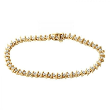 Foreli 2CTW Diamond 14K Yellow Gold Bracelet