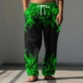 thumbnail image 2 of successthop Pajama Pant Men Printed Plus Size Wide Leg Pants with Pockets Elastic Trousers Drawstring Loungewear, 2 of 5