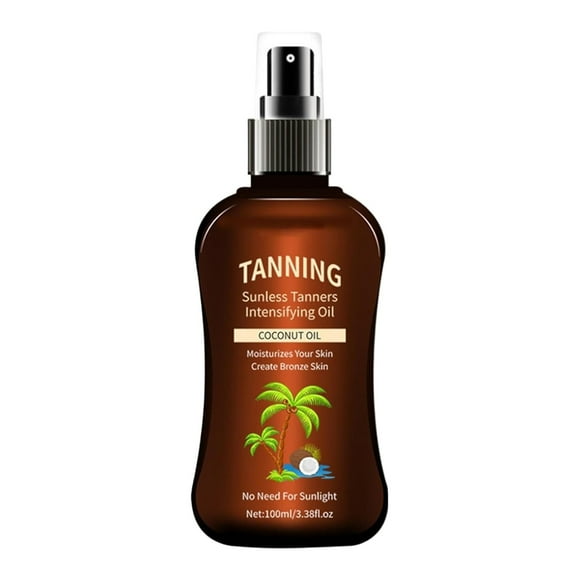 Makeup Hottest Deals｜Kitecy Tanning Oil | Get Tanned Intensifier Dry Spray Fast Dark Outdoor Sun Tanner from Tan Accelerating Packed with Moisturizing Oils 100ml, Coconut Tanning Oil Spray