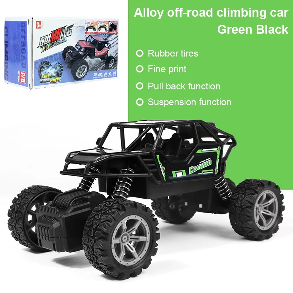 Dkeof Pull Back Cars Toys,Friction Powered Trucks for Kids,Alloy Off-Road Climbing Vehicles,Car Toys for 3-12 Year Old Boys Girls.