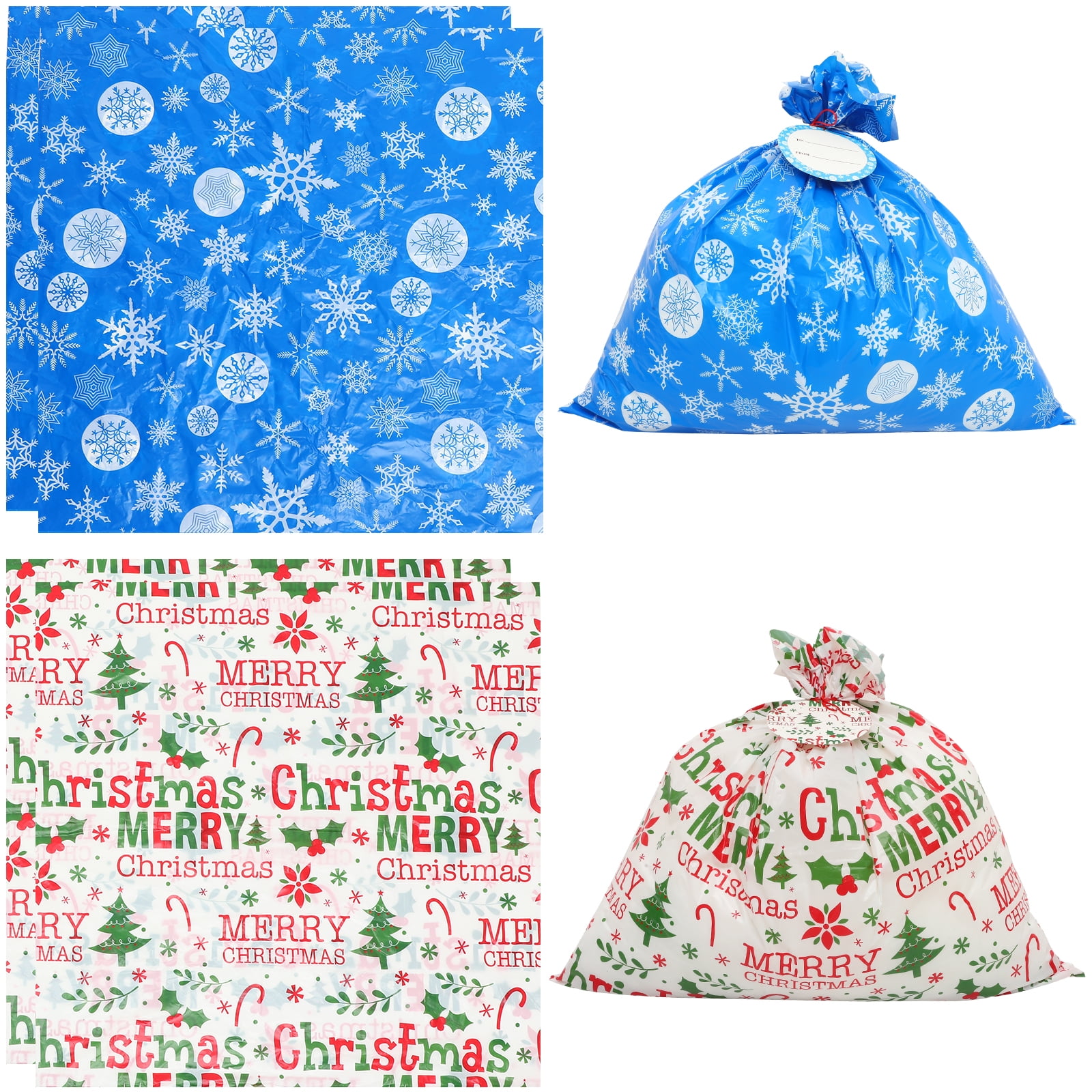 10.4 x 5.7 x 13 Holiday Gift Bag w/ Tissue Paper (3-pack)