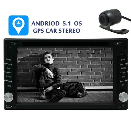 App Controlled Sub Car EinCar GPS Capacitive Touch Screen Vehicle Stereo Car DVD Player Audio Parts Radio Receiver 2 Din Bluetooth FM AM CD Autoradio Multimedia System Video 7 Inch no iPod Android 5.1 Remote control Sub Re ()
