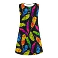 thumbnail image 4 of YUNAFFT 2024 Summer New Women's Sleeveless Round Print Button Pullover Dress Easter St.Parik's Day, 4 of 4