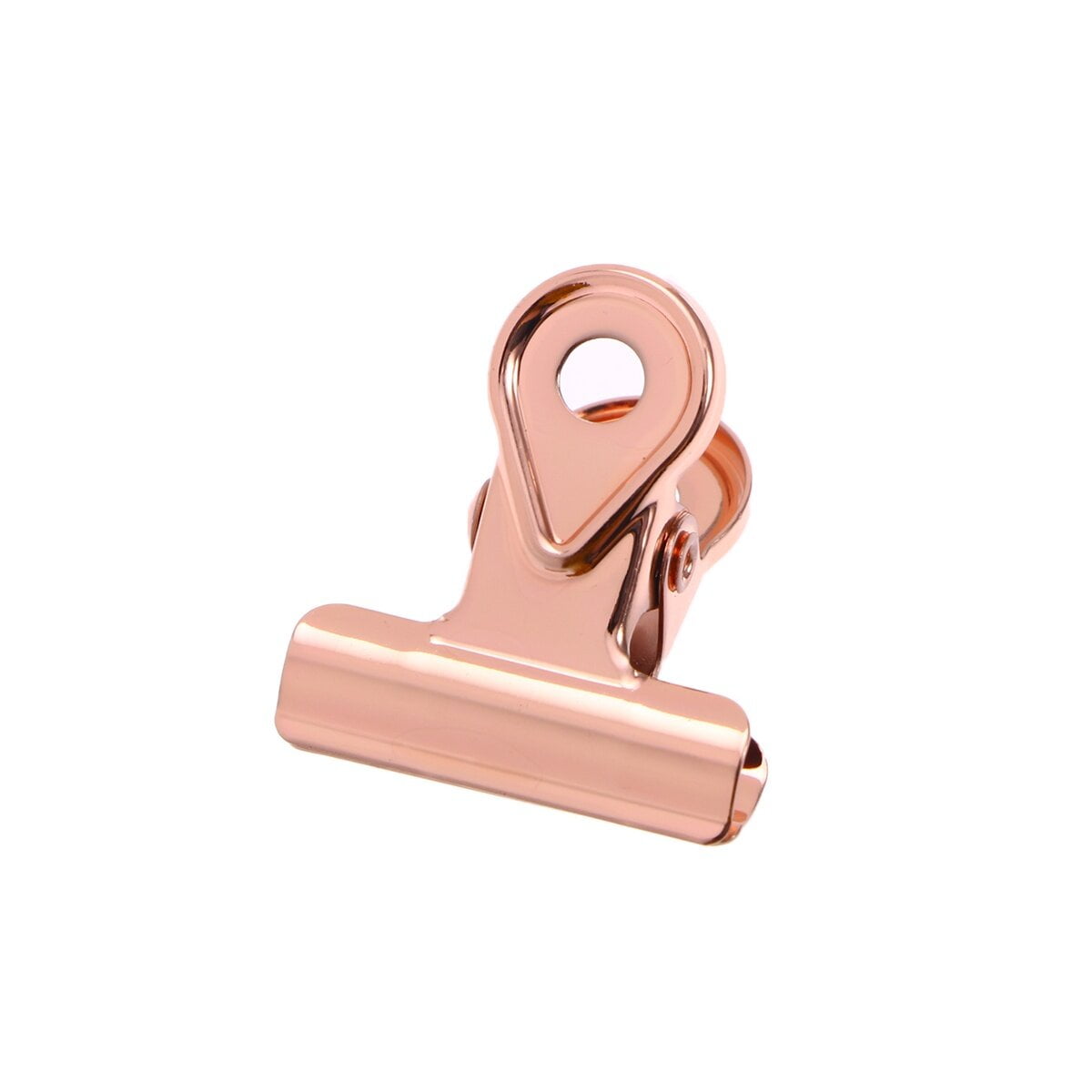 HEMOTON 20PCS Metal Hinge Clips Binder Clips Paper Clamp Copper Paper