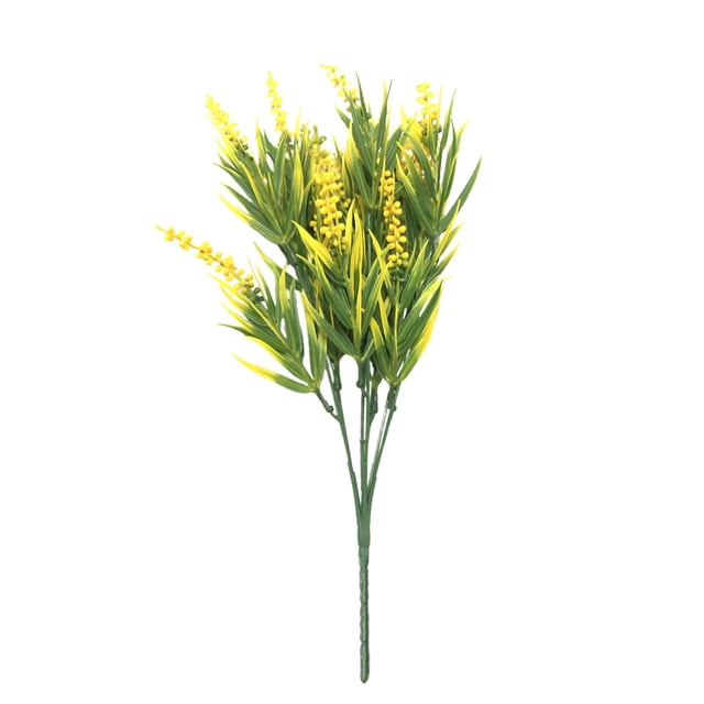 Simulación de Fiestas Festivas de Lavanda de 7 Tenedores Y Decoraciones de Plantas Diarias, Decoraciones Florales de Interiores, Decoración Del Hogar de Lavanda Artificial