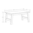 thumbnail image 5 of Mainstays Wood Rectangle Coffee Table, Black Finish, 5 of 12