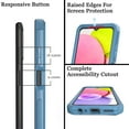 thumbnail image 6 of Xhy Samsung Galaxy A03S Case Military Grade Full Body Protection 3 in 1 Shock and Drop Resistant Rugged Rubber TPU Durable Detachable for Galaxy A03S Phone - Navy, 6 of 7