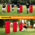 thumbnail image 6 of Yes4All Red Pop Up Defender, 3-Pack Basketball Youth Training Equipment, Portable Football Soccer Basketball Drill Defender, 6 of 6