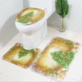 thumbnail image 2 of 3 piezas cubierta de tapa de inodoro de Navidad alfombra de baño antideslizante decoración de Navidad de baño 2 Baoblaze Alfombra de baño de Navidad, 2 of 8