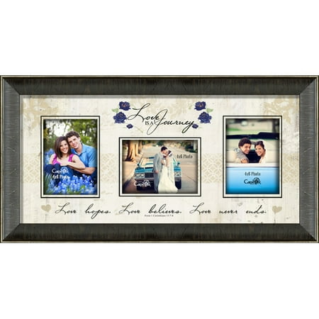 Journey Framed - Carpentree Love Is A Journey Photo Collage Picture Frame